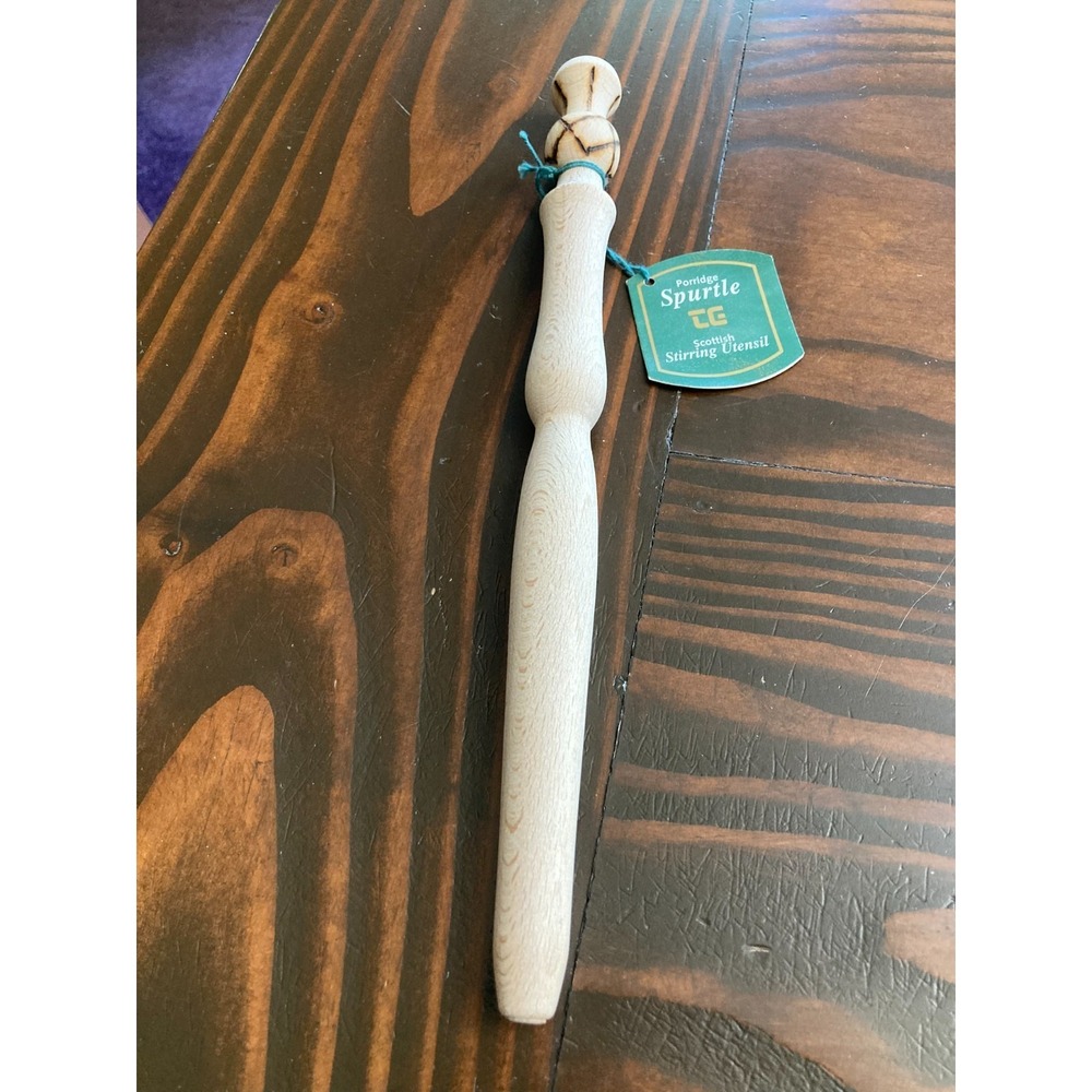 NWT T & G Woodware Ltd Scottish Stirring Utensil Porridge Spurtle Beechwood